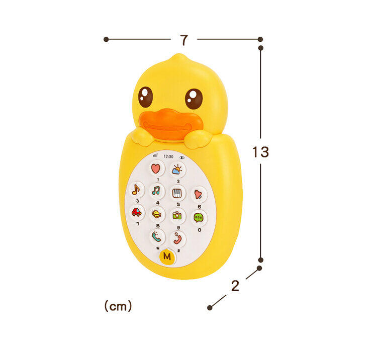 b.duck điện thoại âm nhạc vịt vàng nhỏ đồ chơi phát triển trí tuệ cho trẻ em đồ chơi khai sáng bé trai bé gái giáo dục sớm trẻ sơ sinh 16