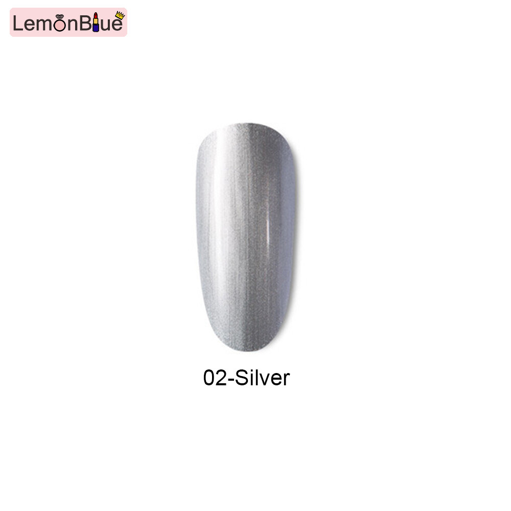 Gambar LemonBlue Metallic Paint Nail Art Gold Silver Rose Gold Mirror Nail Polish Glue Manicure Odorless Nail Gel colorful uneasy to fade