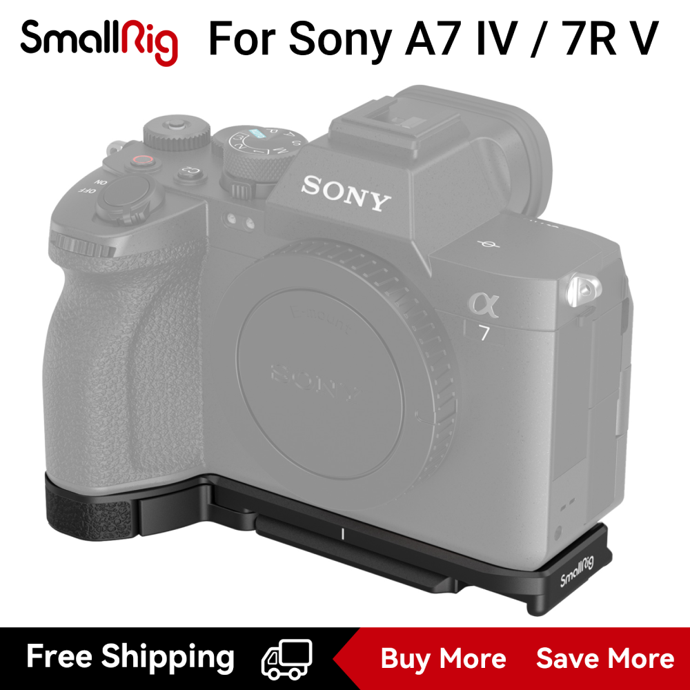 Smallrig tấm đế cho sony alpha 7r v/ a7 iv với tấm qr chuyển đổi nhanh giữa chân máy và bộ ổn định đế giày lạnh đế giày lạnh-3666