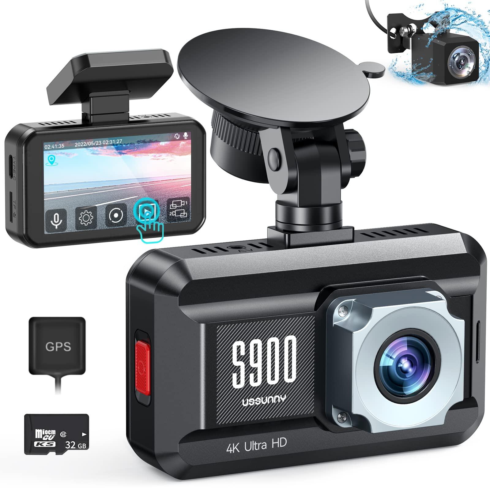 WiFi 3 Channel Dash Cam 2K+1080P+1080P@30fps with GPS Speed, 4K Dual  Dashcam Front and Inside, Triple Car Dash Camera with Type C Port, WDR, IR  Night