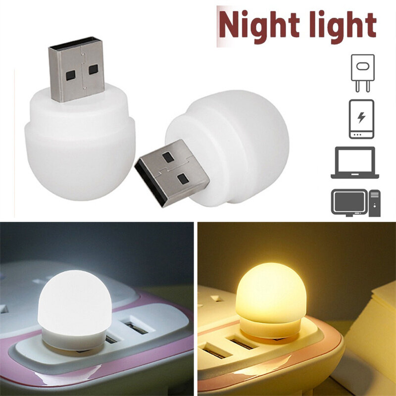 Đèn Ngủ Mini Dễ Thương Đa Năng Đèn Cắm Sạc USB Di Động Tiện Dụng Đèn LED