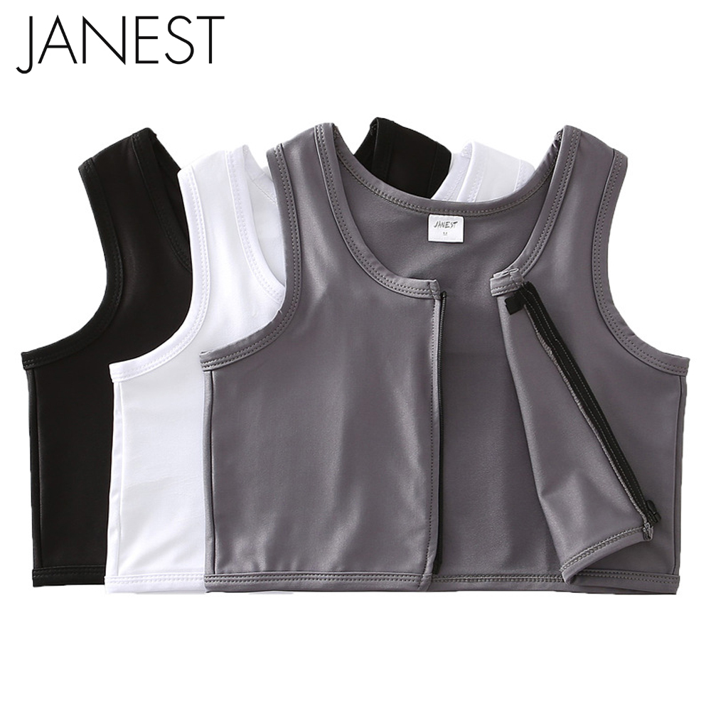 3 x janest áo nịt ngực có khóa kéo áo nịt ngực thu nhỏ ngực les áo ba lỗ ngực lớn thoáng khí siêu phẳng ôm sát cho học sinh áo ba lỗ có khóa kéo than tre cho nữ áo ba lỗ áo ba lỗ