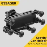 Essager Giá Đỡ Điện Thoại Xe Hơi Trọng Lực Sáu Điểm Giá Đỡ Gắn Kẹp Lỗ Thông Hơi Cho iPhone 12 Samsung Xiaomi Giá Đỡ Điện Thoại Thông Minh