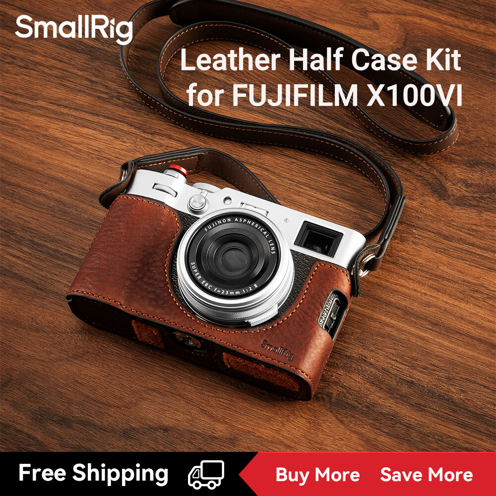  SmallRig Máy ảnh trường hợp da nửa Bộ vỏ cho Fujifilm x100vi  Nâu Đen mảnh  4699   4700   4701 