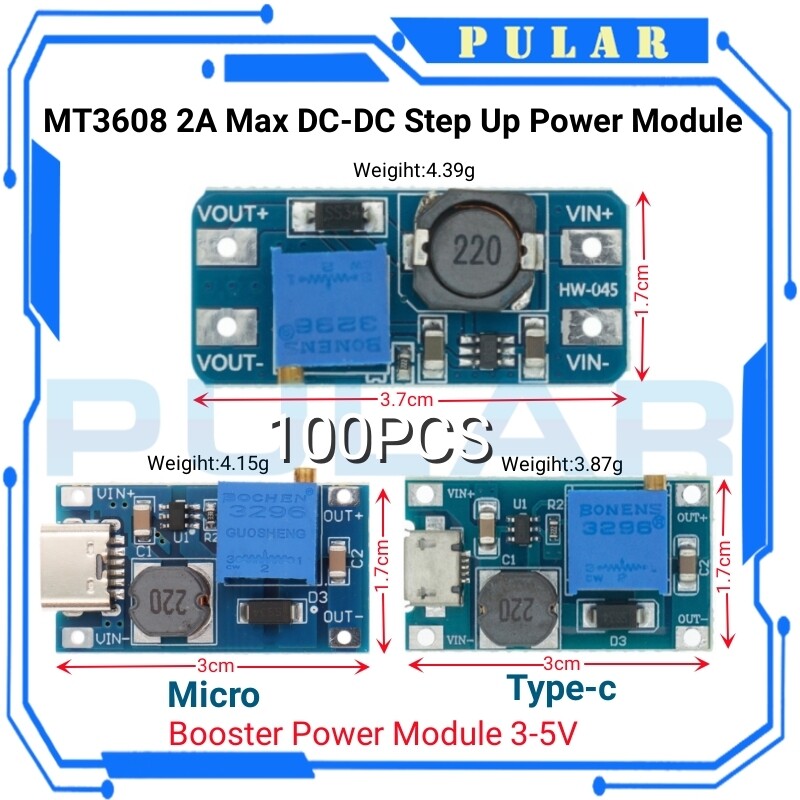 100 cái dc-dc có thể điều chỉnh mô-đun tăng 2a tăng tấm đẩy mạnh mô-đun với micro usb 2v-24v đến 5v 9v 12v 28v mt3608