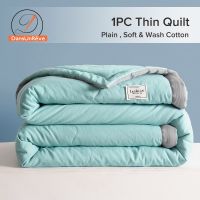 Dansunreve 100% washed cotton Quilt Solid Colors Fashion Machine Washable Light Weight Quilted Comforter Camel Grey Super Soft and Simple Blanket Single Queen King Size
