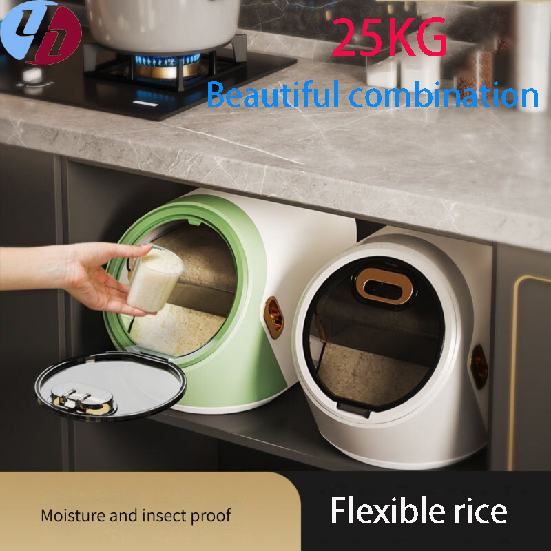 Thùng đựng gạo thùng kín chống ẩm chống côn trùng hộp đựng gạo ngũ cốc thô gia dụng thùng đựng gạo thùng đựng bột gạo thùng kín