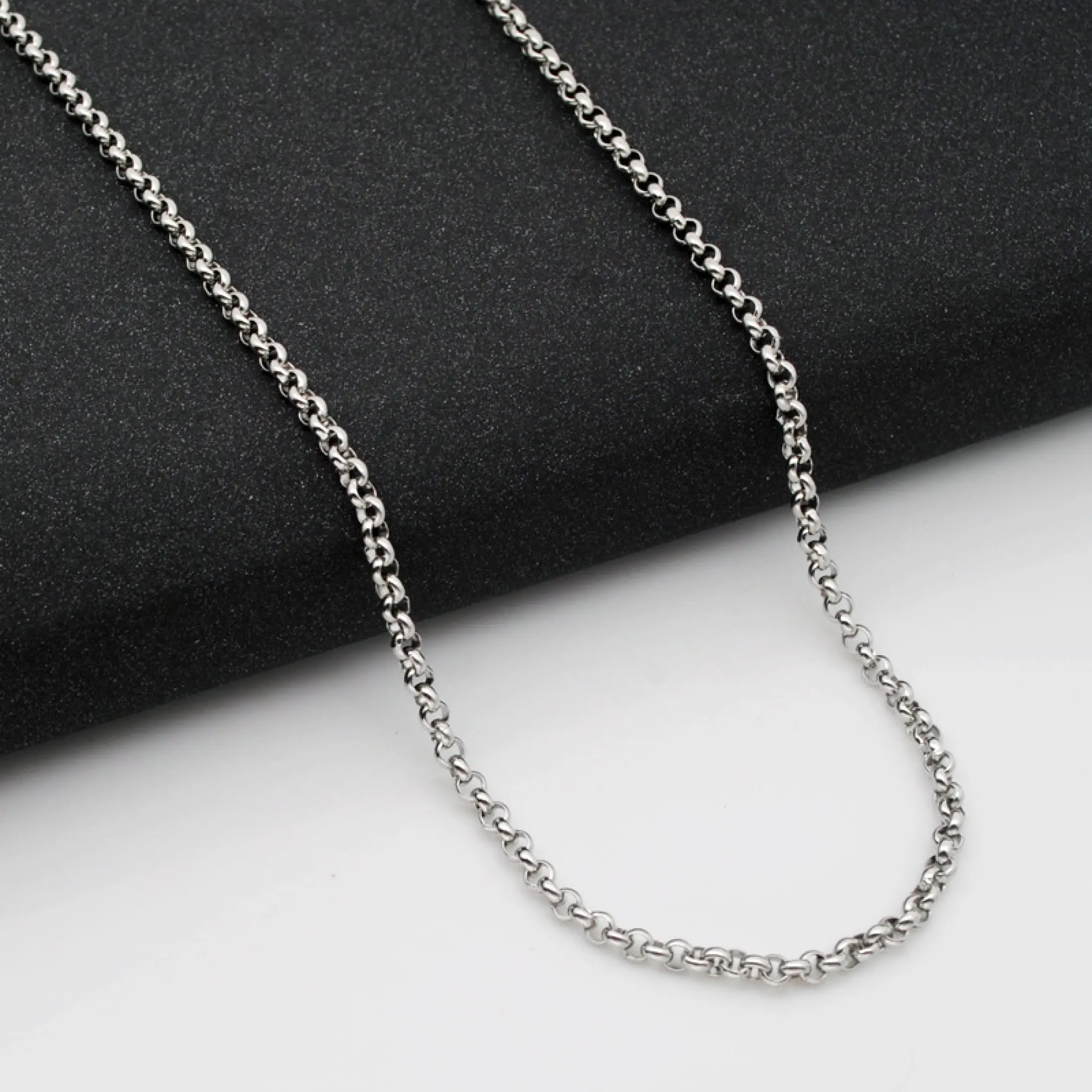 316 Stainless Steel Chain Necklace Titanium Steel With 3 Mm Thick Pearls Wholesale And 50 Cm Long Europe And The United States Jewelry With Chain Lazada Singapore