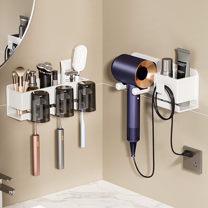 Gambar Hair dryer shelf from perforated toilet dyson hair dryer stent bathroom hanging ram receive hanging shelf