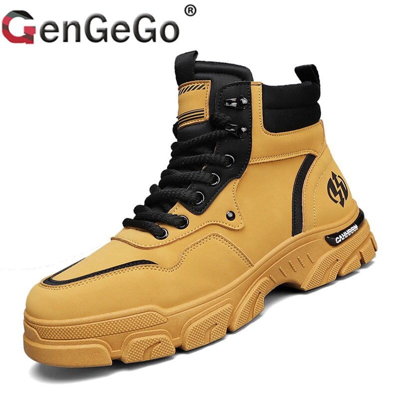 Gator Men'S Leather Shoes Slip-On High Cut Zipper Formal