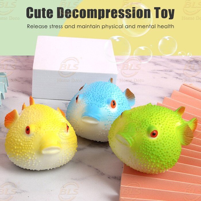 Pufferfish Stress Relief Squeeze Toy Soft Toys Children