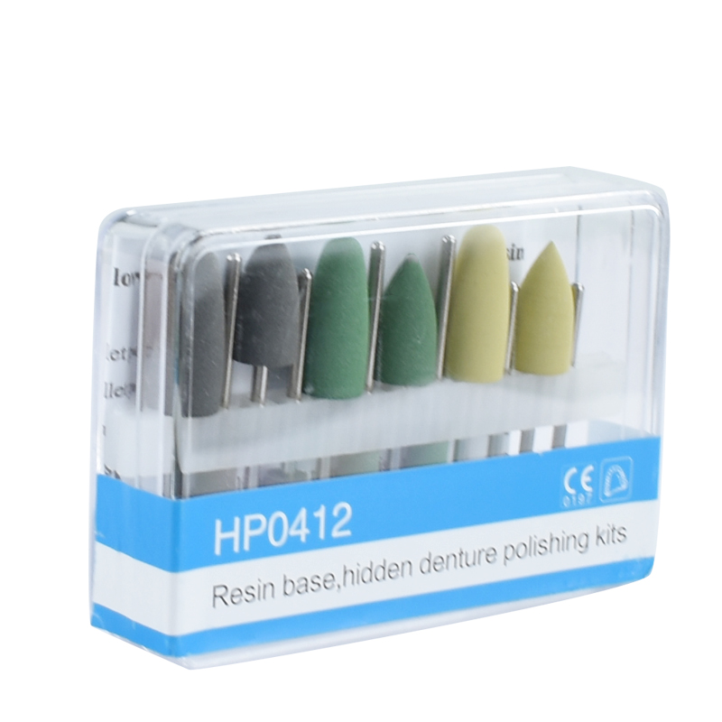 Hp0412 hàm răng giả đánh bóng Bộ dụng cụ cho tốc độ thấp tay khoan làm trắng răng Đánh Bóng đầu đánh bóng răng Kit