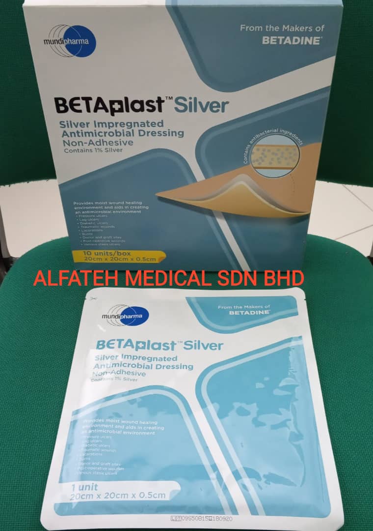 betaplast silver dressing Betaplast Silver Impregnated Antimicrobial Dressing Non-Adhesive (per piece) Non-Adhesive Bandage Single Item Dressing 10Cm X 10Cm Dressing - Lazada