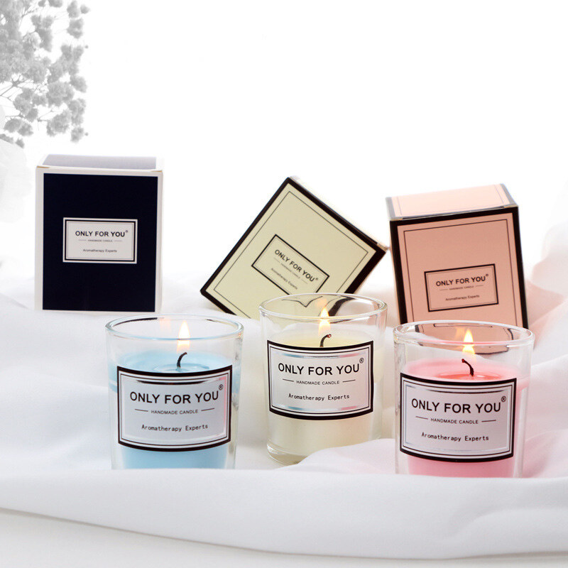 Cốc Nến Thơm Trong Suốt 50g/1.76oz Màu Sáp Đậu Nành Nguyên Liệu Thực Vật Tự Nhiên