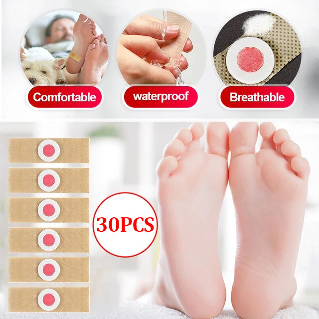 30pcs Corn Remover Pads Foot Care Stickers Wart Remover Pads