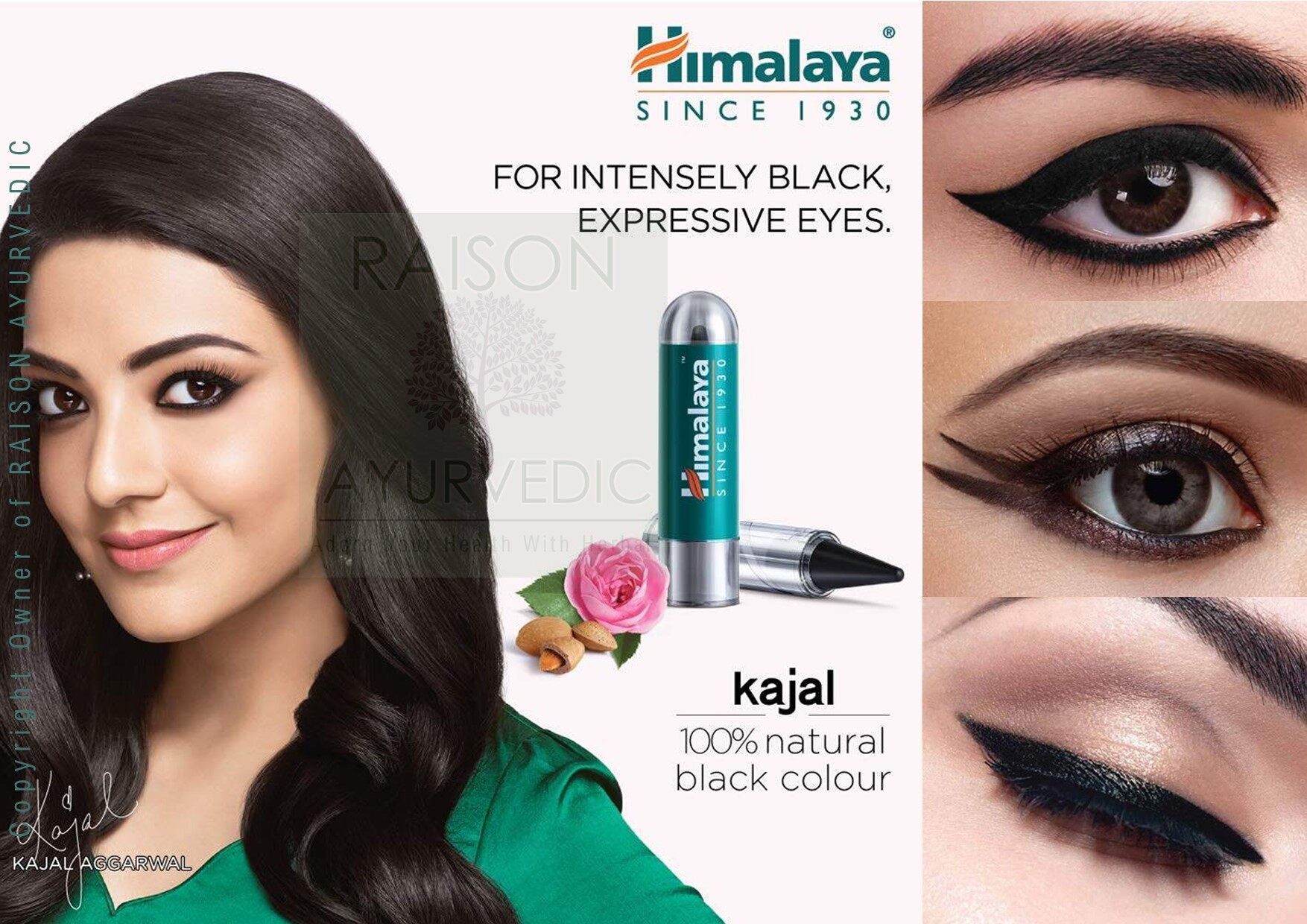 Himalaya Kajal Eye Definer 1G & 2.7G - Natural Herbal Eyeliner