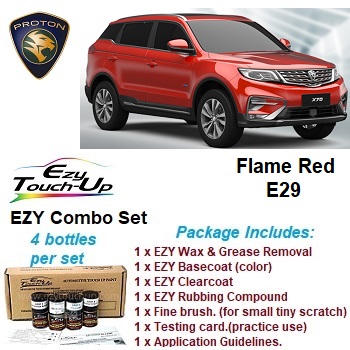Proton X70 Ruby Red A0225 A0245 Touch Up Paint Ezy Combo Set Lazada