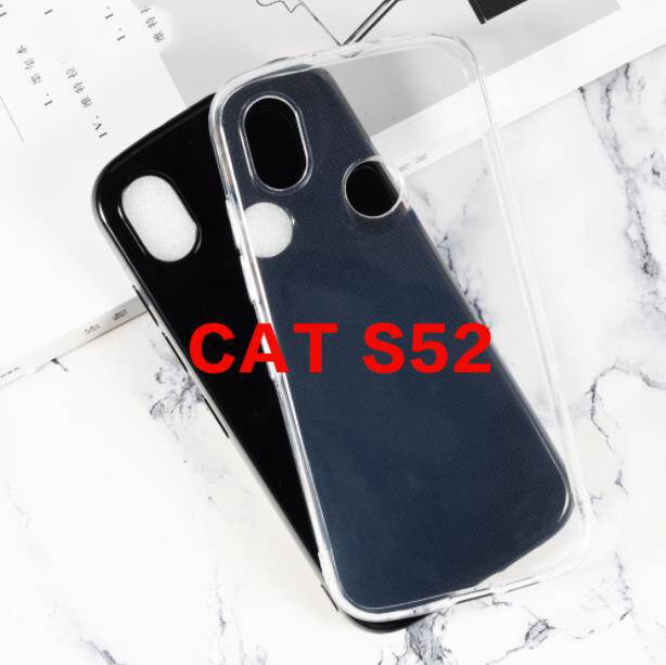 Nhựa TPU mềm rõ ràng trường hợp đối với Cat S52 Silicone lưng bảo vệ điện thoại Ốp bọc vỏ
