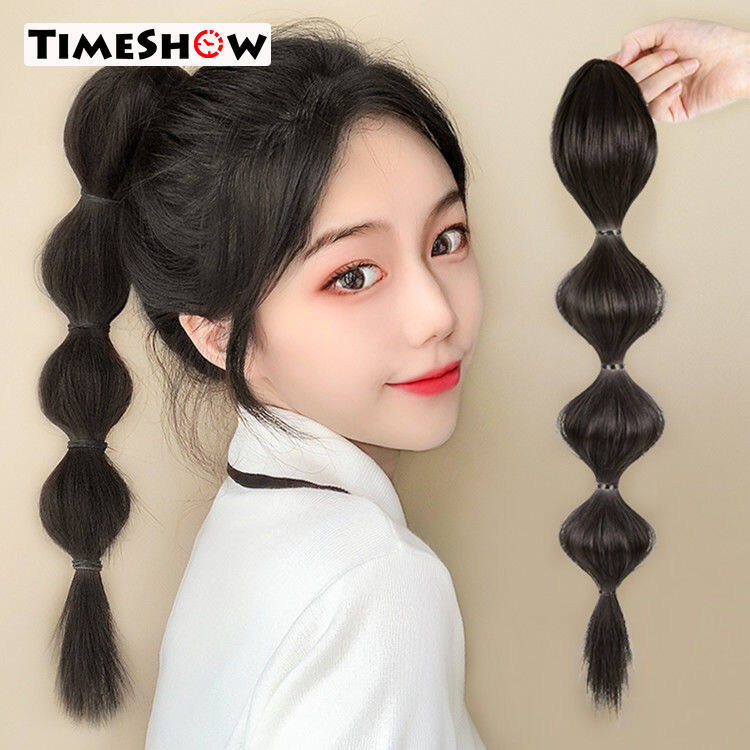 Gambar TimeShow Cute Lantern Braid Wig Fake Braid with Natural Luster Women Fashion Hair