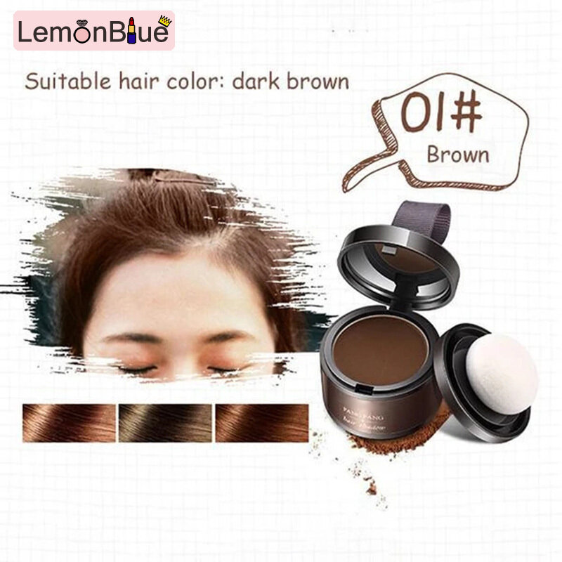 Gambar LemonBlue Hairline Shadow Powder Hair Line Powder Quick Cover Up Hair Root Concealer Brown