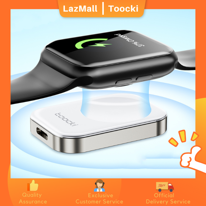 Toocki bộ sạc không dây di động cho apple watch 7 se 6 5 4 bộ sạc usb từ tính cho iwatch series 7 se 6 5 4 trạm sạc