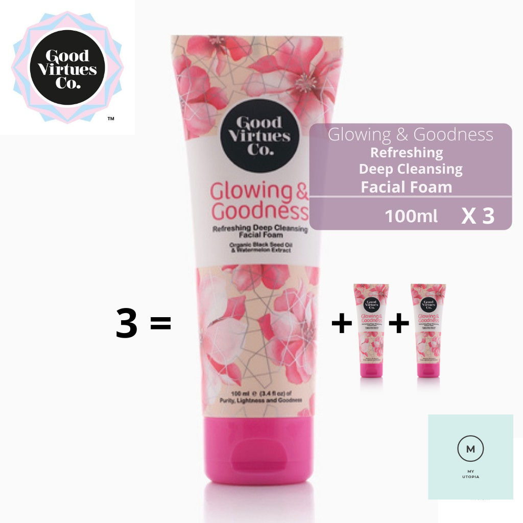 good virtues co refreshing deep cleansing facial foam