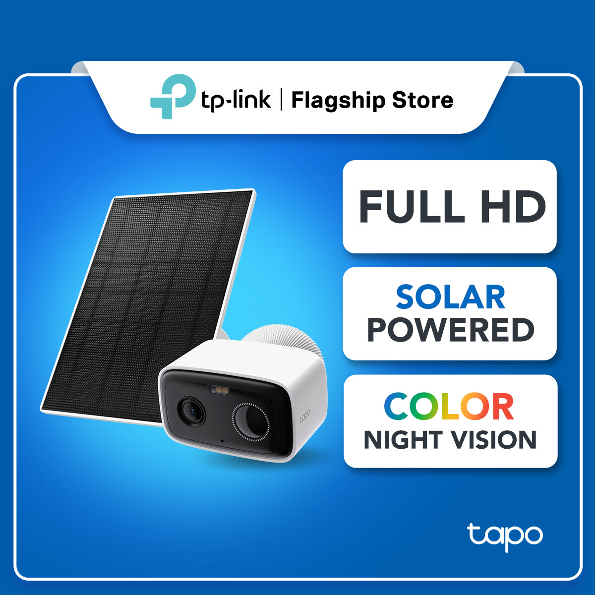 TP-Link Tapo C400 KIT Solar Battery Outdoor Security Camera | 2MP 1080P FULL HD, AI Person Detection Harga 219 Ringgit*Penghantaran Percuma