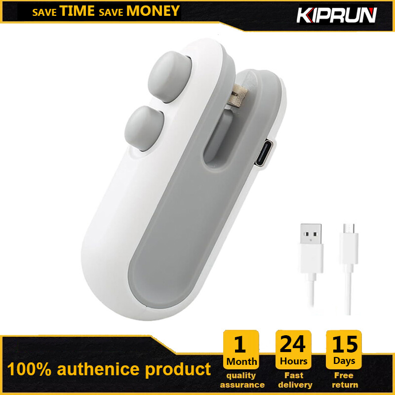 KIPRUN Mini Food Bag Sealer, Sealer Machine for Plastic Bag, USB rechargeable Plastic Snacks Sealer Kitchen Accessories ราคา 81 บาท*ส่งฟรี