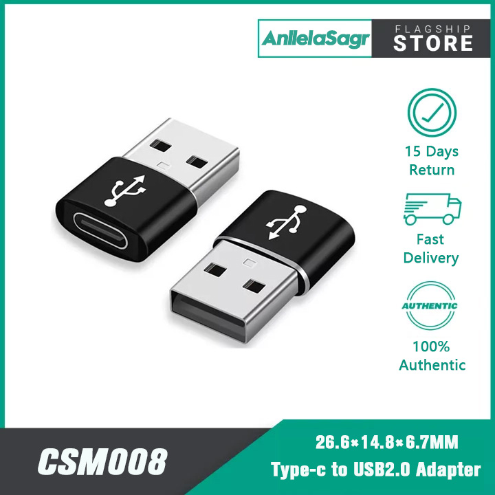 Anllelasagra bộ chuyển đổi usb đực sang usb type c cái bộ chuyển đổi otg bộ chuyển đổi cáp type-c cho máy tính pc bộ chuyển đổi máy tính xách tay
