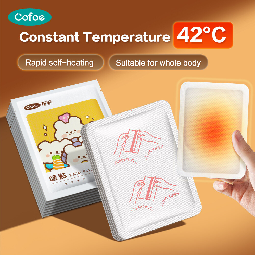 Cofoe Heating Pad Hot Stickers Warm Pad Hands Warmer Patches Menstrual Period Pain Relief Winter Hot Compress Long-Lasting Stickers Self-Heating暖宫贴/暖暖包/暖宝宝/暖足热贴/发热贴 ราคา 194 บาท*ส่งฟรี