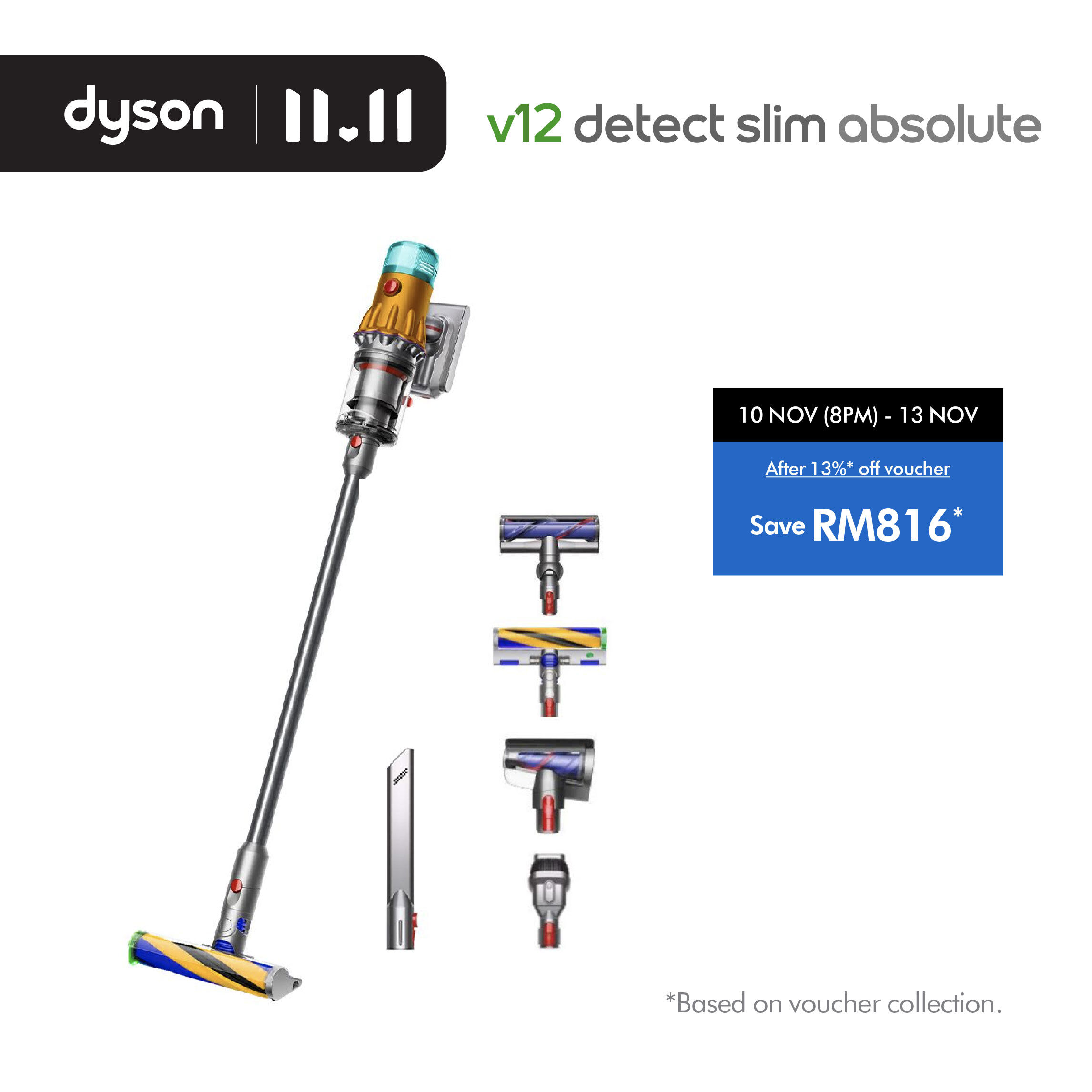 Dyson V12 Detect Slim ™ Fluffy Cordless Vacuum Cleaner Hepa