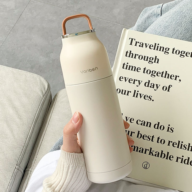 Gambar Japanese style Thermos Cup Men s and Women s Stainless Steel Water Cup Portable Ins Portable Car Student Cup