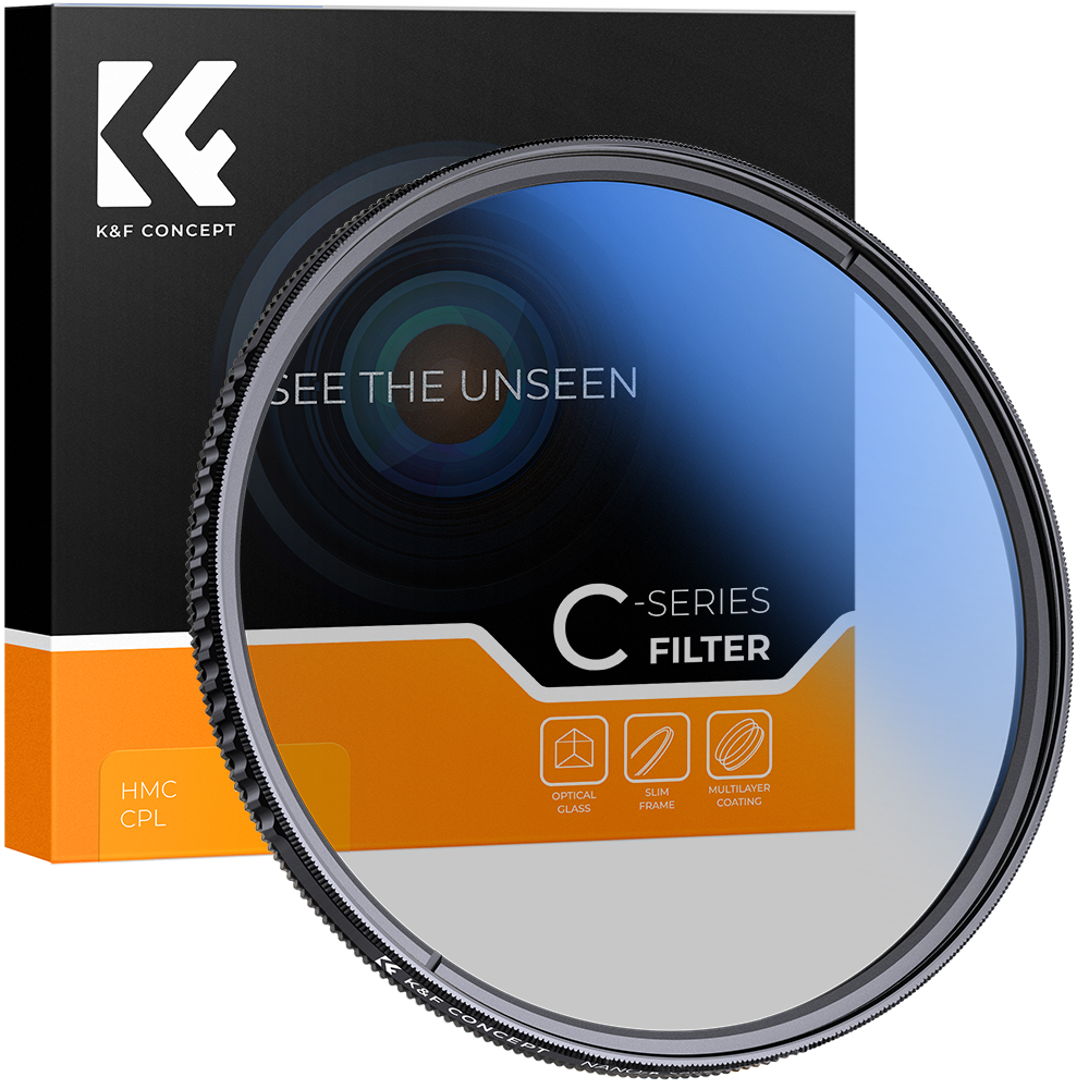 K & f concept mc cpl kính lọc ống kính máy ảnh phân cực tròn nhiều lớp quang học siêu mỏng 49mm 52mm 58mm 62mm 67mm 72mm 77mm 82mm