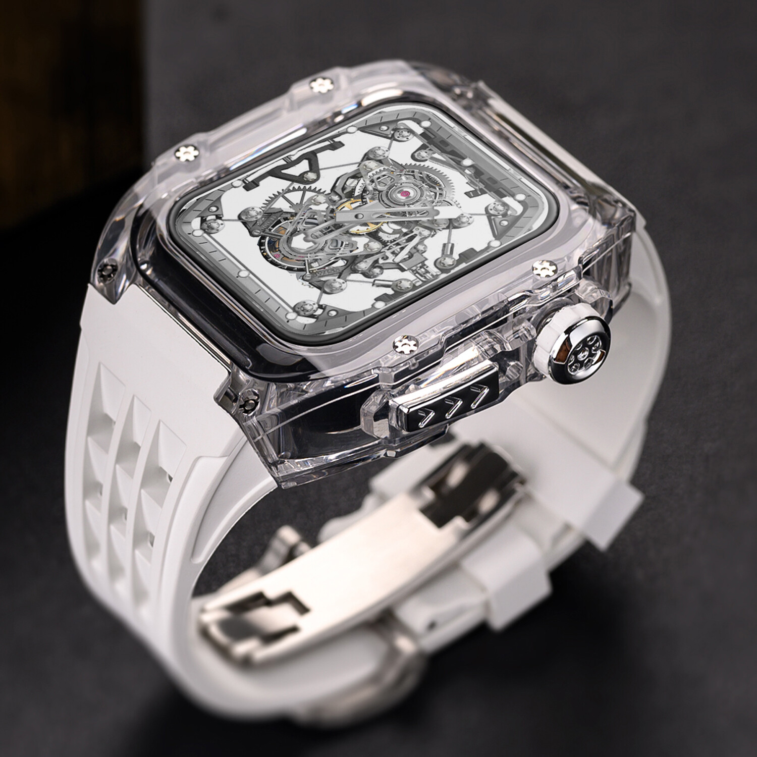 Richard Mille Apple Watch Case With Luxury Butterfly Buckle