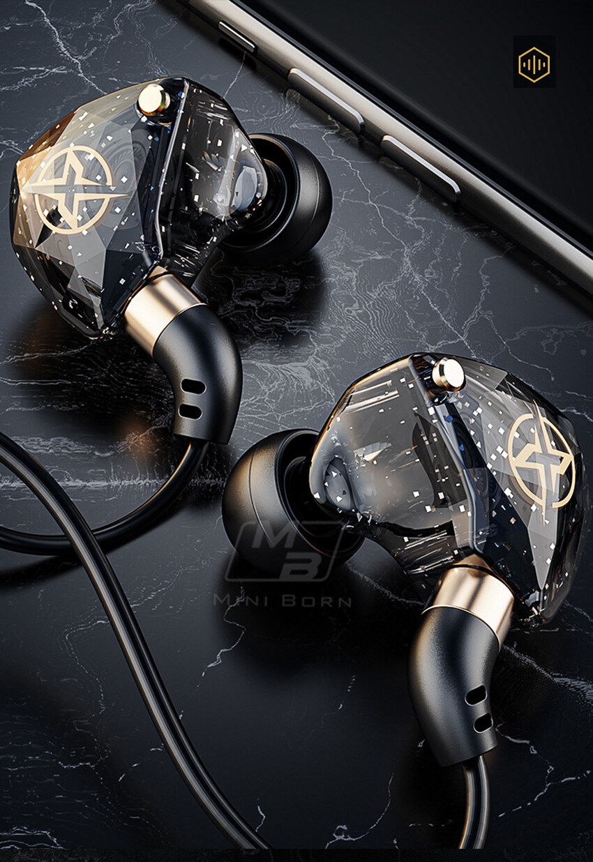 2024 In-Ear-Kopfhörer Kopfhörer Kabelgebundene Ohrhörer Schweres Bass-Headset Schalldichte Ohrstöpsel Geräuschunterdrückung HIFI-Klangqualität Subwoofer-Kopfhörer HD-Mikrofon_voghion.com