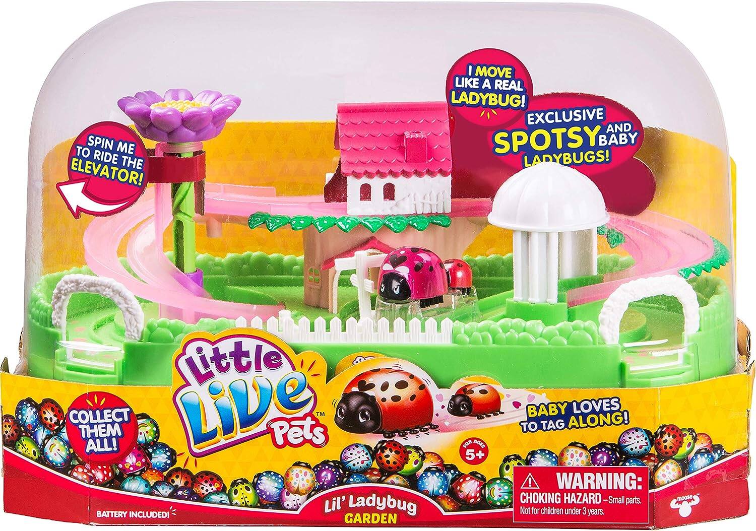 Little Live Pets Lil Ladybug Garden - Spotsy & Baby Playset