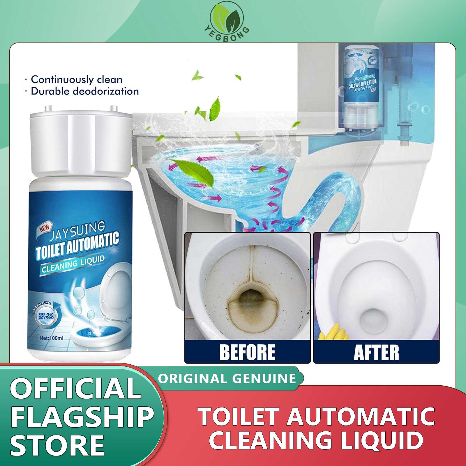 YEGBONG Toilet Automatic Cleaning Liquid Automatic Toilet Bowl Cleaner Stain Remover Flush Bottled Helper Blue Bubble Fiushes Automatic Toilet Bowl Cleaner Stain Remover Flush Bottled Helper Blue Bubble 2500 times Fiushes Bathroom ราคา 160 บาท*ส่งฟรี