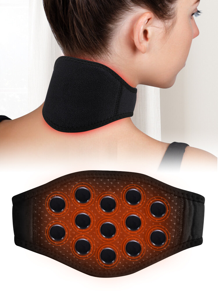 Neck Brace Tourmaline Belt Support Protector Thermal Magnetic Therapy Neck Pad Wrap Guard Neck Massager Brace Pain Relief 
