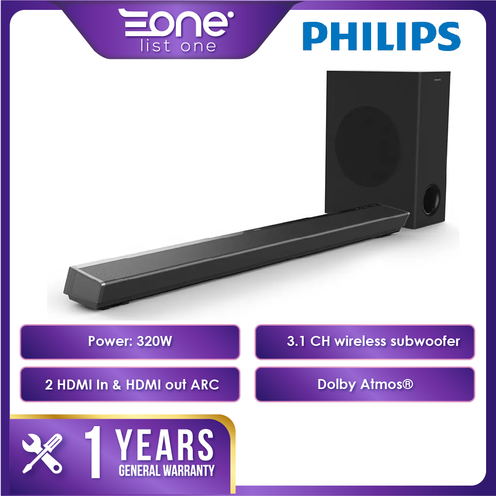 Philips Bluetooth Soundbar Speaker 