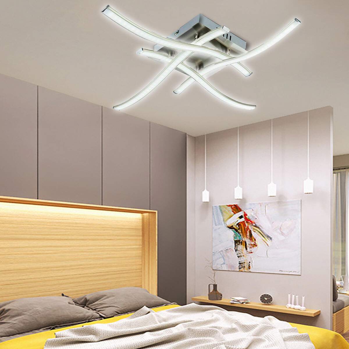 3 y 4 de luz LED de techo moderna luces de la cocina de estar