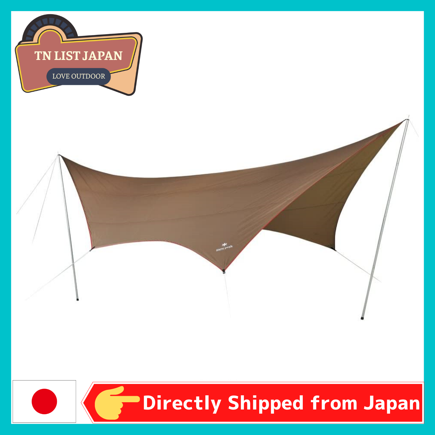 【Direct Shipping from Japan】 Snow Peak HD Tarp "Shield" Hexa (L) TP-862H L, Top Japansese Outdoor Brand, Camp goods, BBQ goods , Goods for Outdoor activities, High quality outdoor item, Enjoy in nature