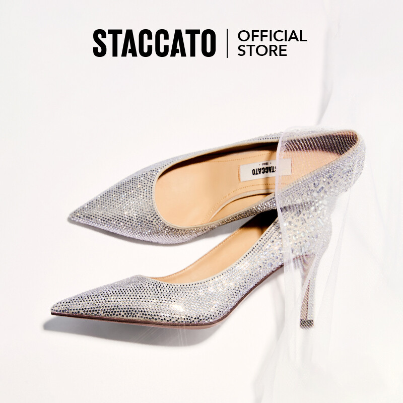 Staccato Women's Pointed Toe Shoes Fairy Shoes Wedding Shoes Stiletto Heels H3613 ราคา 4,236 บาท*ส่งฟรี