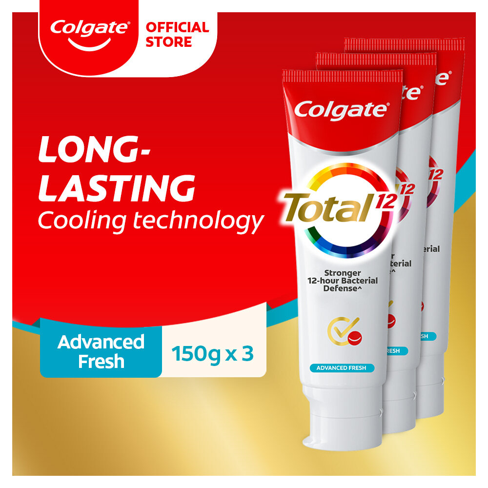 Gambar Colgate Total Advanced Fresh Antibacterial Toothpaste 150g [Bundle Of 3] Value Deal