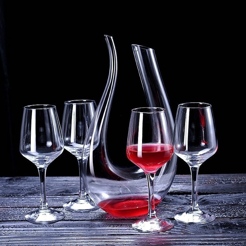 Gambar high quality European household wine red wine glass goblet glass high grade crystal glass wine combination suit