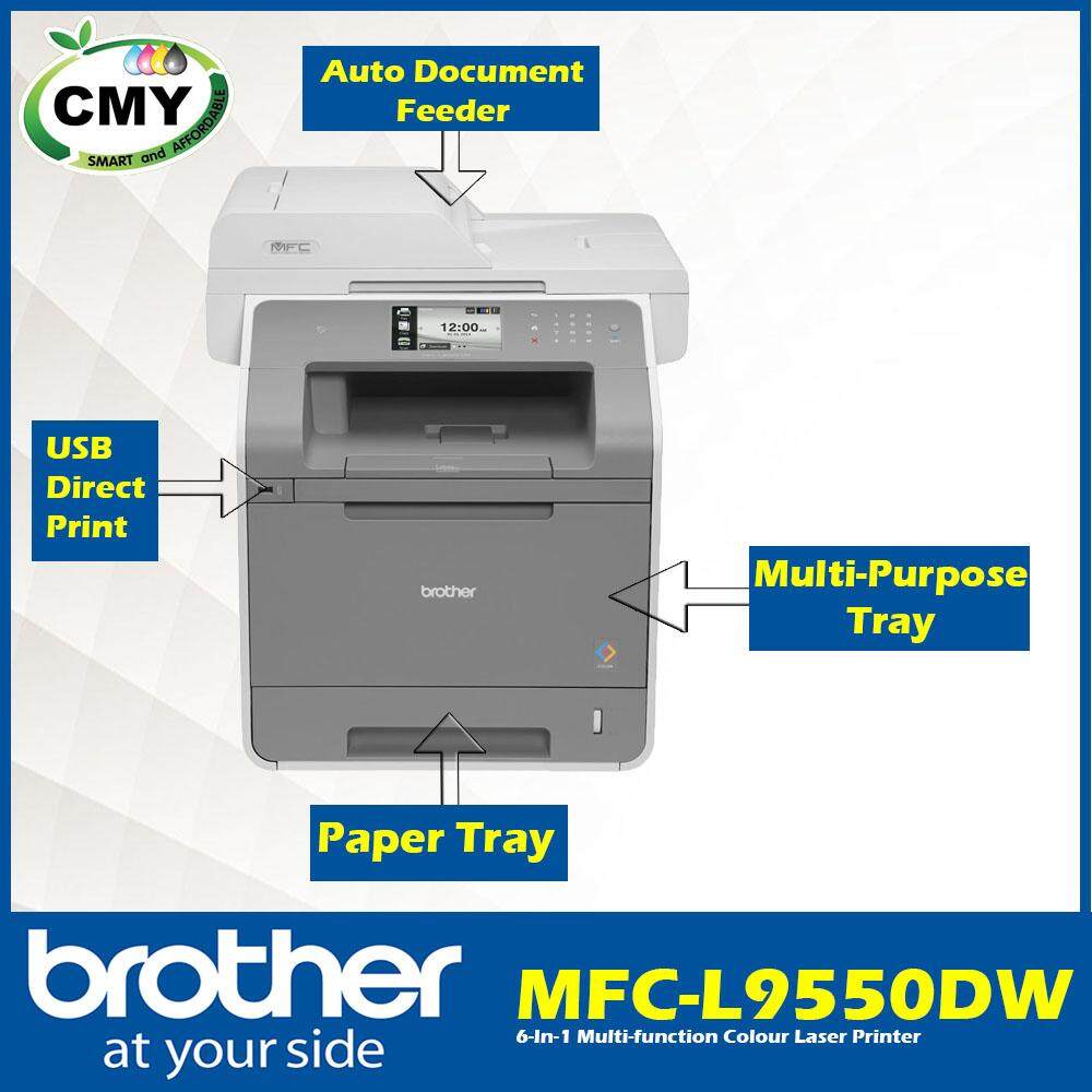 Brother MFCL9550CDW Colour Laser Duplex Wireless Network Scan Duplexing Automatic Document