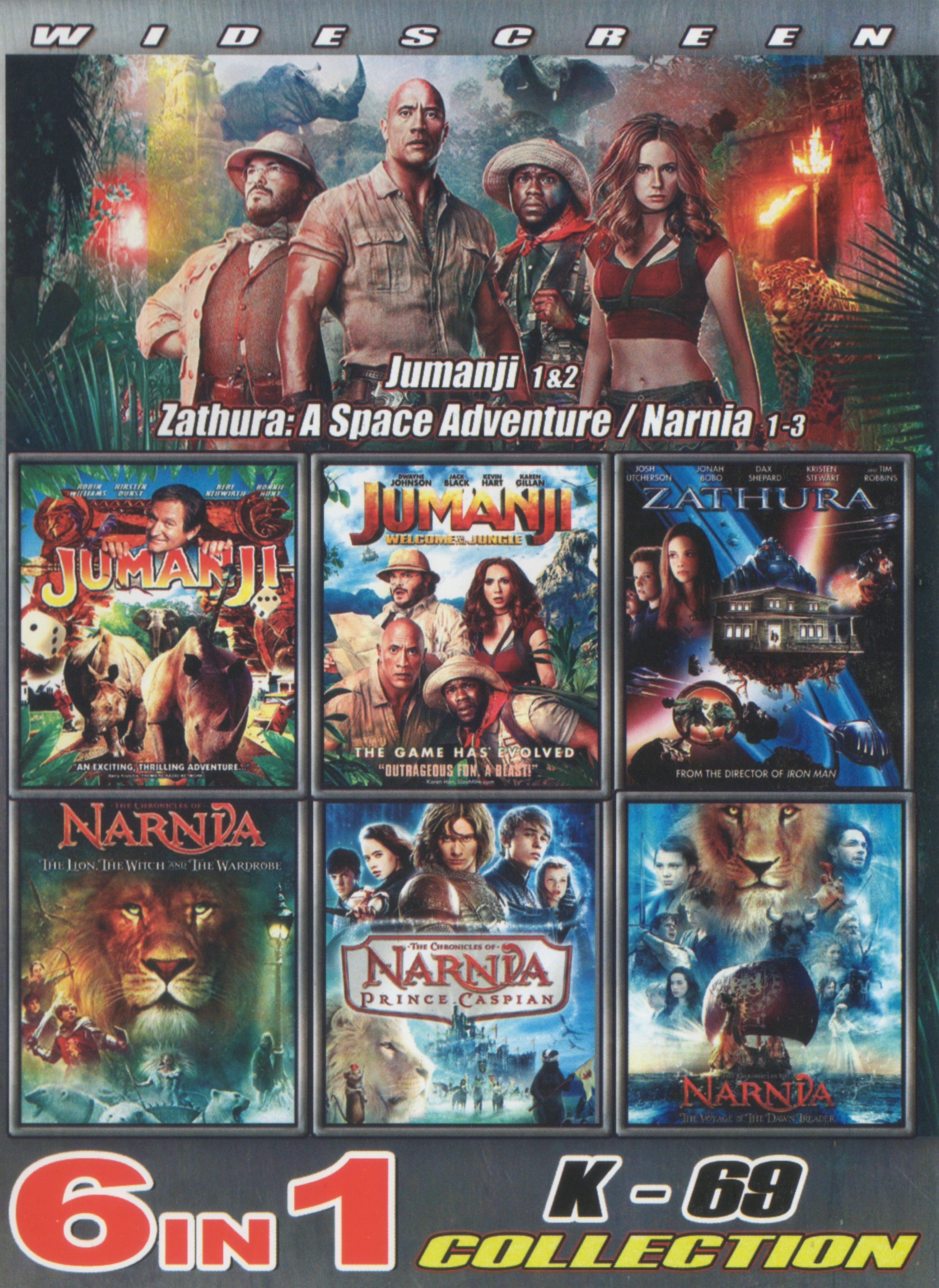 DVD English Movie Jumanji & Narnia 6 In 1 Collection K 69 - Movieland682786  | Lazada
