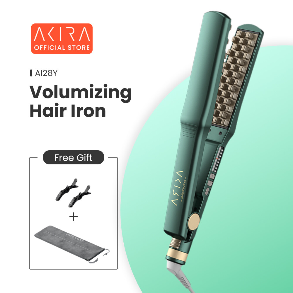 Máy Uốn Tóc Dạng Lưới Ion Âm Gốm AKIRA Nhật Bản Máy Uốn Xoăn Wands Tóc Phồng Gợn Sóng Nóng Hàng Ngày Dụng Cụ Tạo Kiểu Volumizing Bàn Chải Ngô Làm Quà Tặng, Quà Tặng