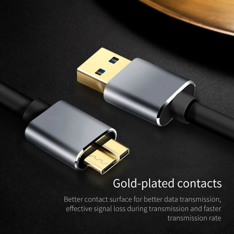 3.0 Cáp Đồng Bộ Dữ Liệu USB Loại A Sang Micro B Dây USB3.0 Tốc Độ Nhanh Cho Ổ Cứng Gắn Ngoài Ổ Đĩa HDD Samsung S5 Note 3 Đầu Nối 7
