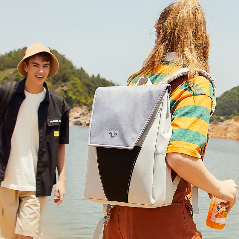 MAH Đồng Thương hiệu ban đầu schoolbag Ba lô nữ đại học đơn giản cho học sinh công suất lớn Ba lô đựng máy tính khi đi du lịch cho nam