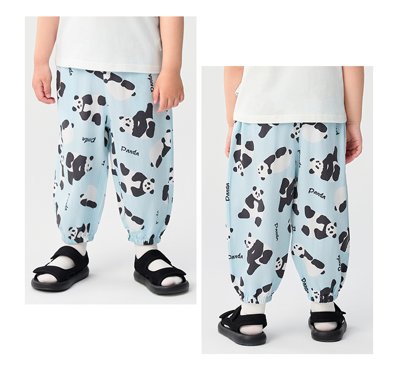 balabala Children Pants For Boy And Girl Summer Antimosquito Pants Little Kids Summer Breathable Outdoor Casual Pants · v4